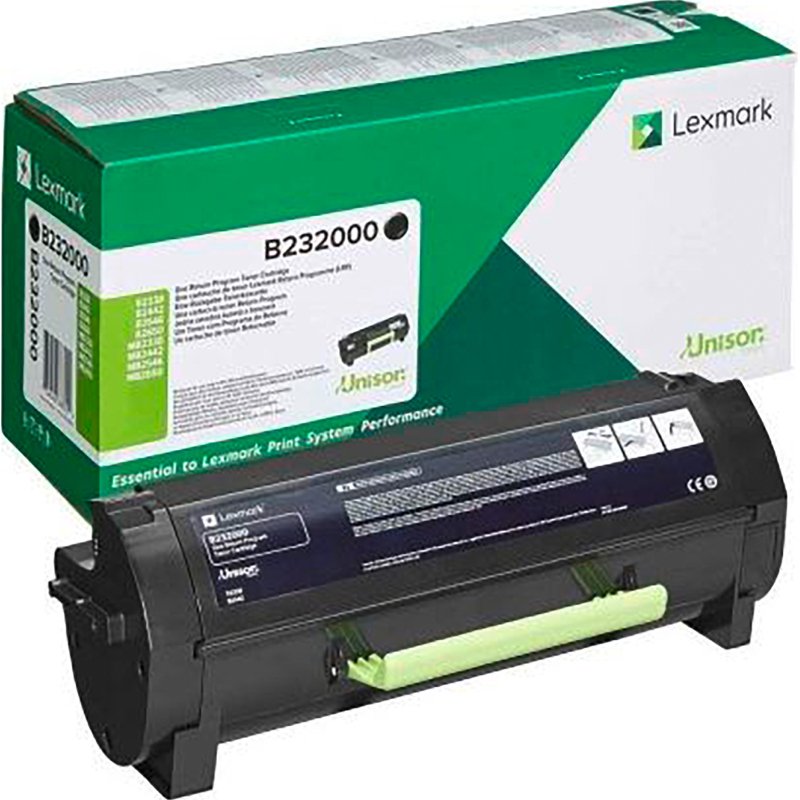 Lexmark B232000 toner noir pour imprimante laser