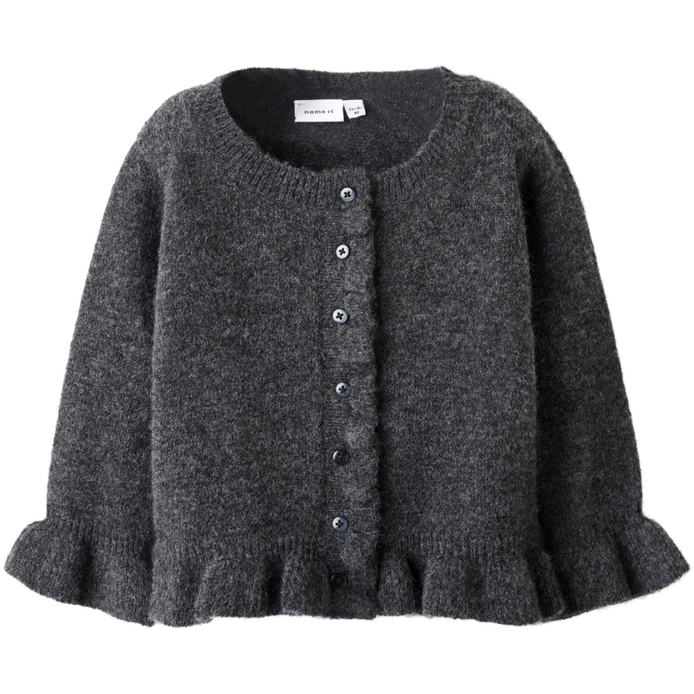 Køb Name It Dark Grey Melange Nmfsupia Ls Knit Card