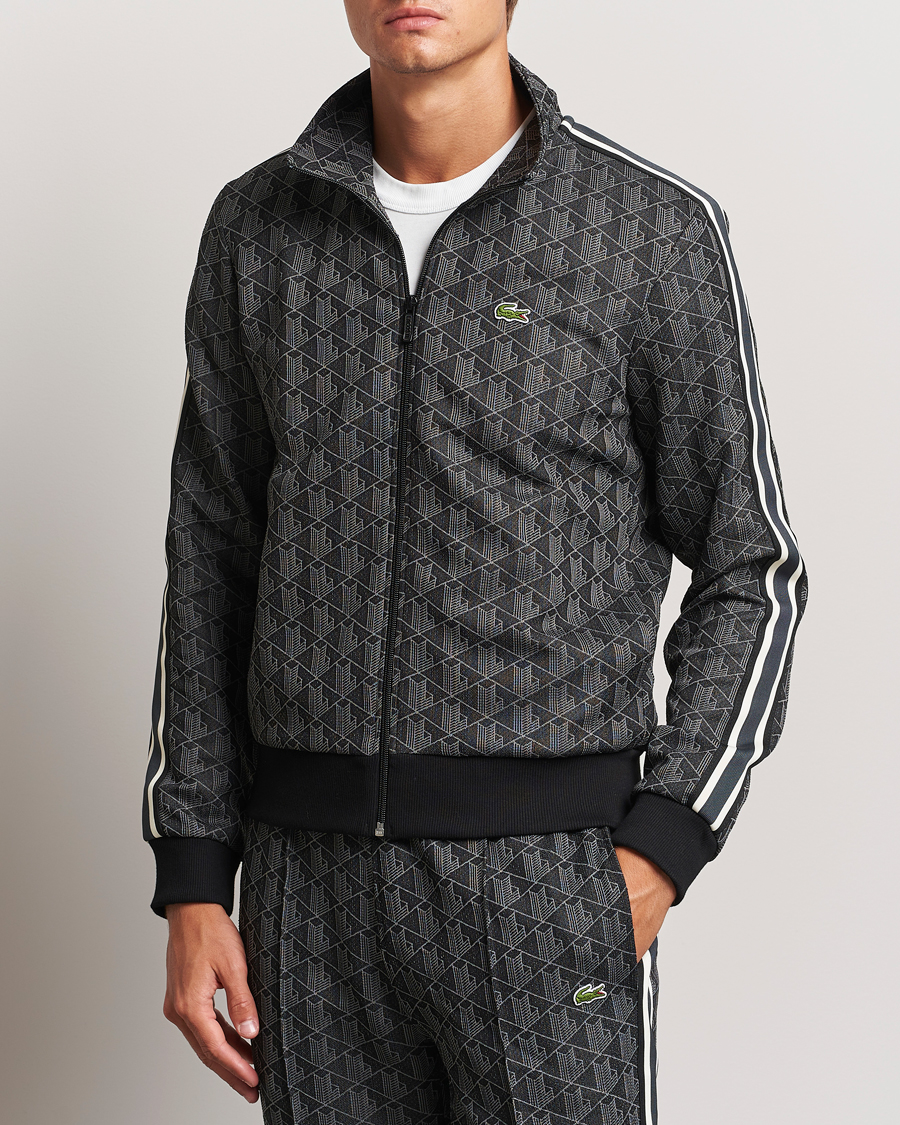Lacoste Monogram Track Jacket Black/Graphite