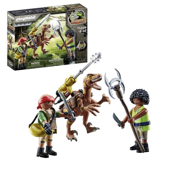 Deinonychus et guerriers Playmobil Dino Rise 71264
