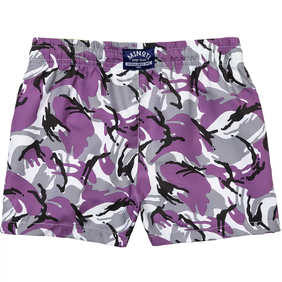 MINOTI Gemusterte Shorts Lila