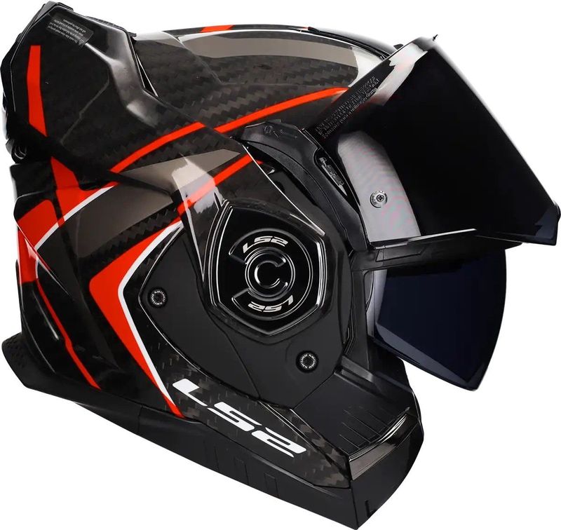 LS2 - Advant X Carbon - Motorhelm - Carbon - Zwart