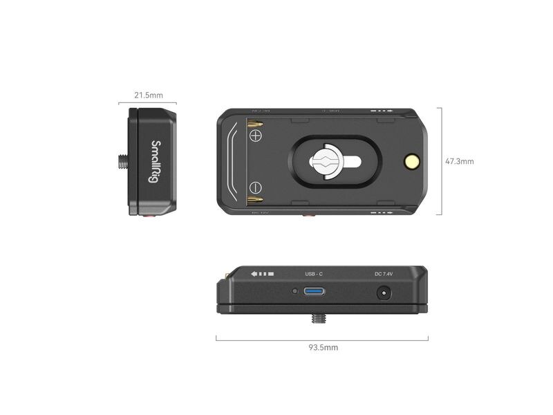 Smallrig NP-F Batterieadapter-Montageplatte (Advanced Editi Vollständig kompatibel mit NP-F-Batterien auf dem Markt