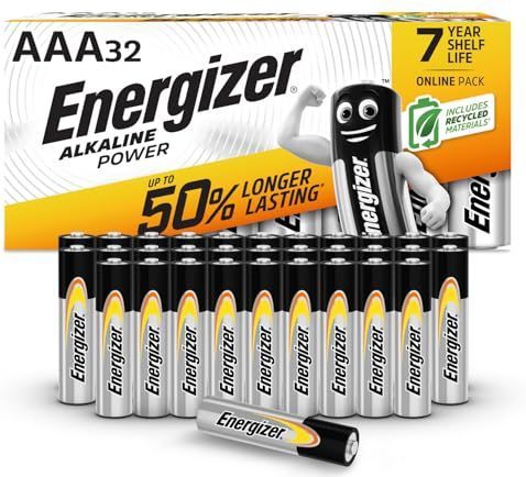 Energizer batterijen AAA, alkaline Power, 32 stuks (Amazon Exclusive)