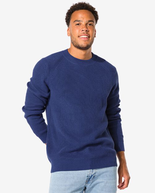 pull homme bleu