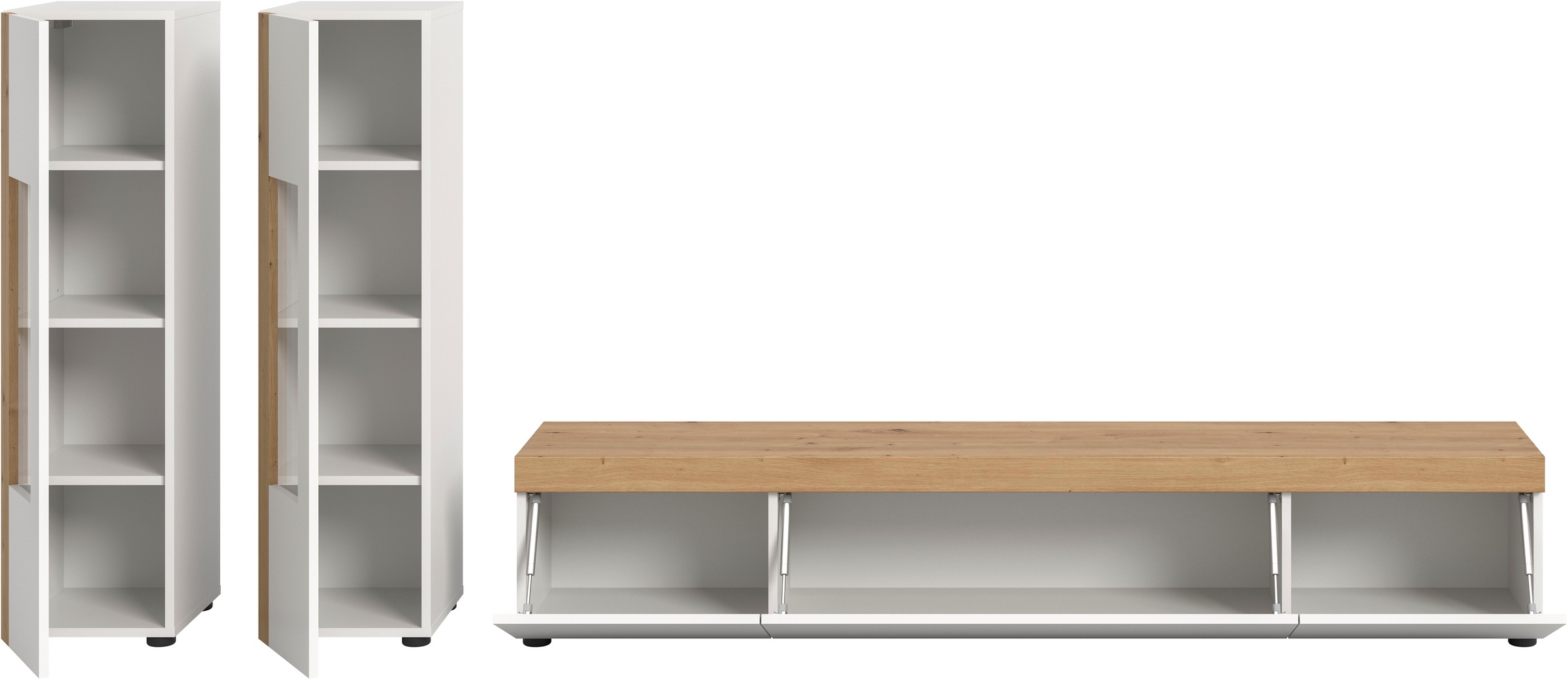 INOSIGN Wohnwand »Svala, Breite 180 cm, Wohnkombination« Set, 3 Stk. tlg.