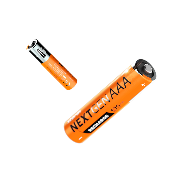NextGen AAA Batterijen USB-C Oplaadbaar - 4 Stuks