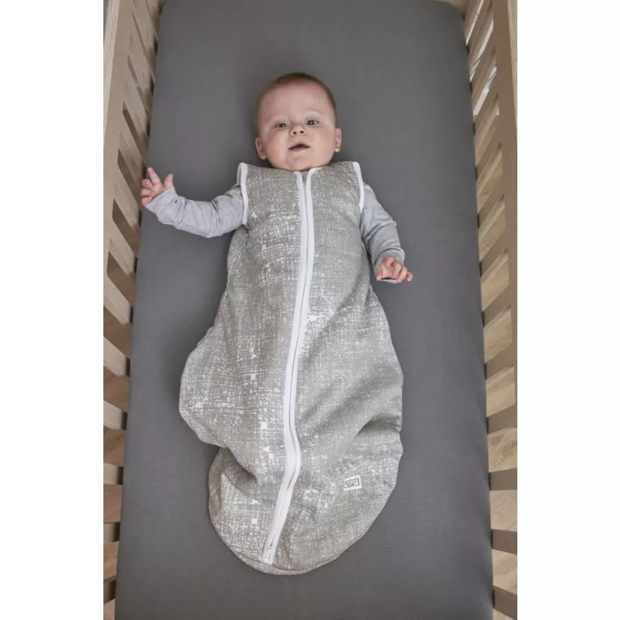 Meyco Schlafsack rund fine lines grau
