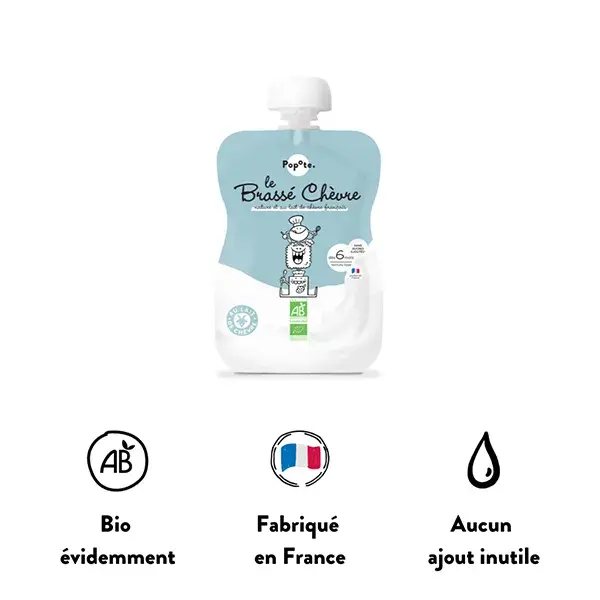 Popote Gourde Brassé Chèvre Nature 100g