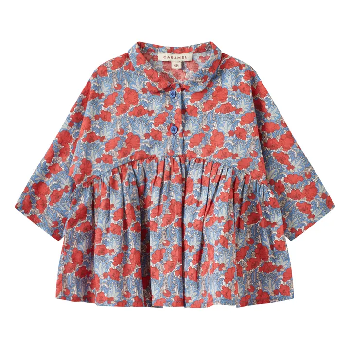 Caramel Blouse Leona Bébé à Fleurs | Bleu