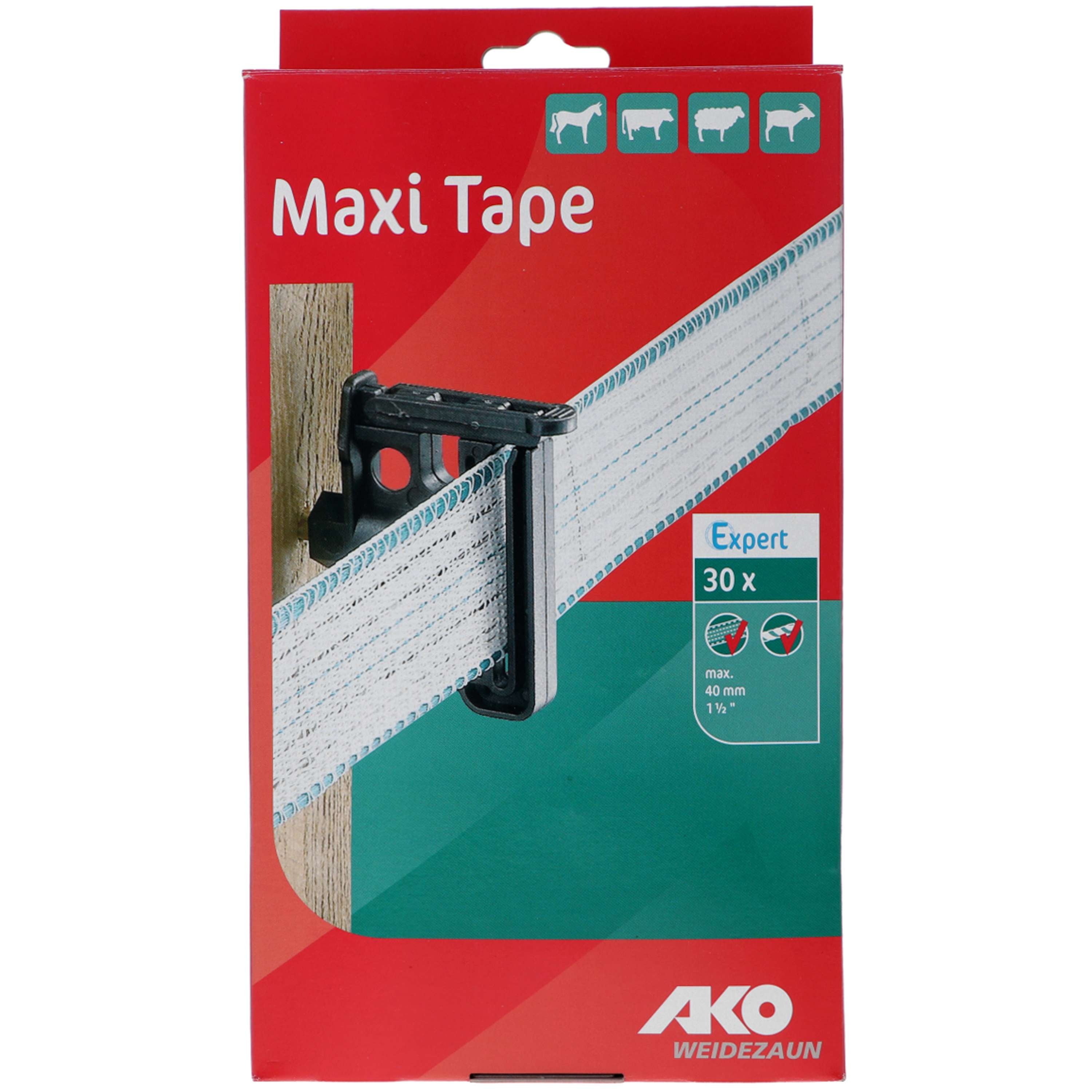 Clip Insulator Maxi Tape/Rope 6mm Screw 30 Stuks