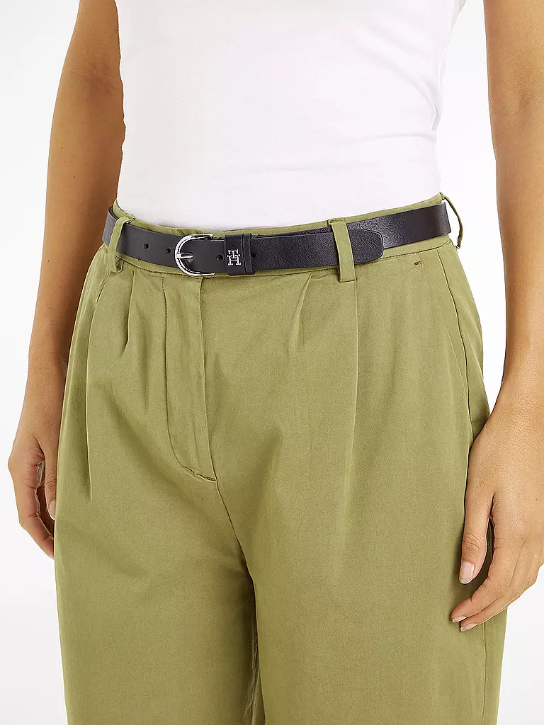 TOMMY HILFIGER Ledergürtel schwarz
