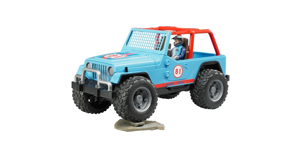 bruderJeep cross country racer met bestuurder Modelvoertuig  (02541)