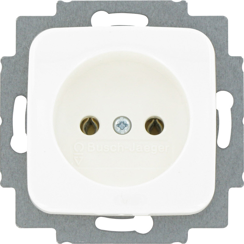 Busch-Jaeger Reflex SI wandcontactdoos inbouw Glanzend wit