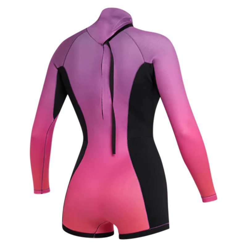 Shorty neoprene femme mystic lunar bk 2-2 backzip coral