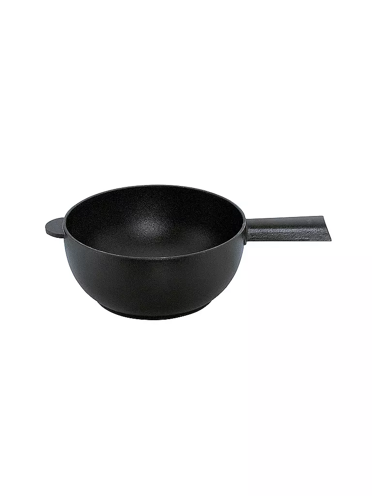 SPRING Fondue Guss Caquelon 20cm Schwarz Matt schwarz