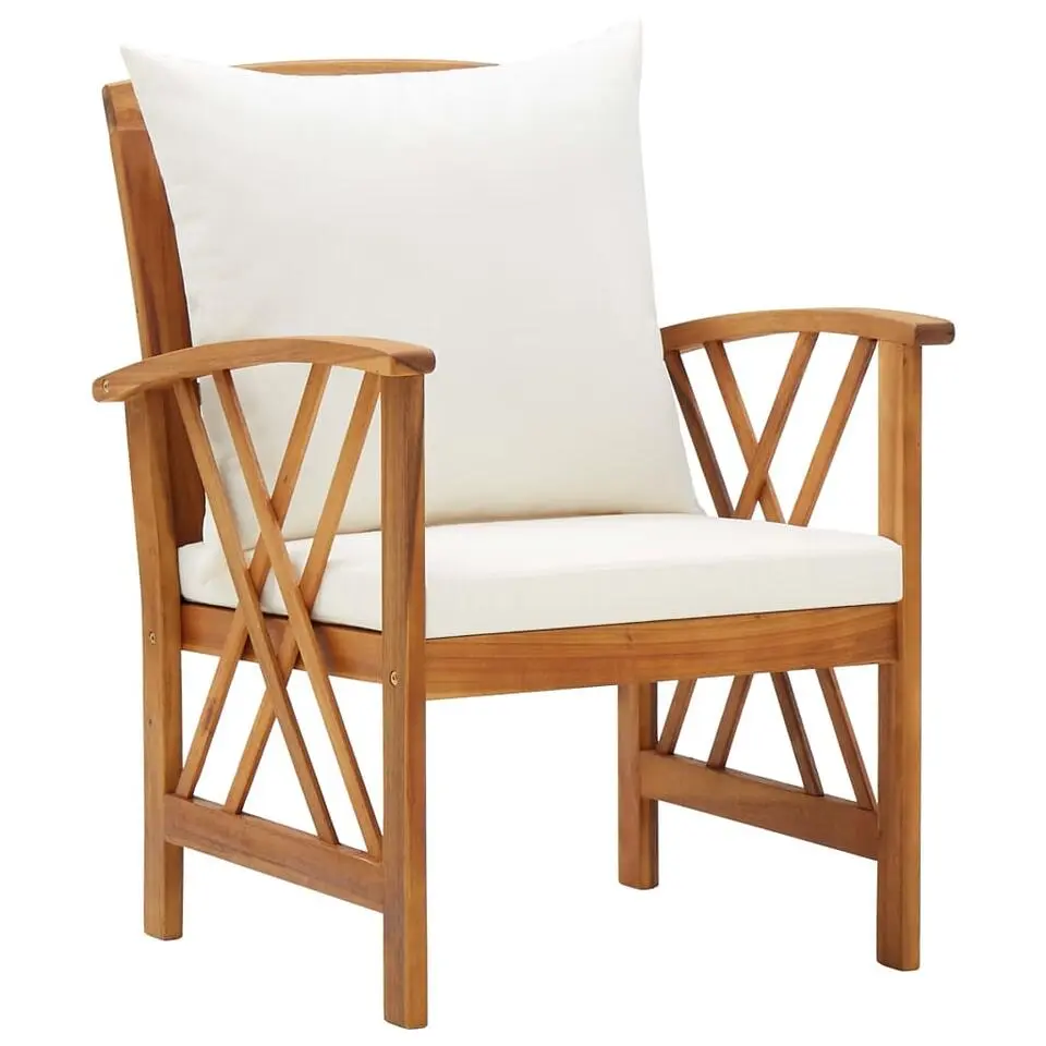 vidaXL - Loungeset - Wit - Hout