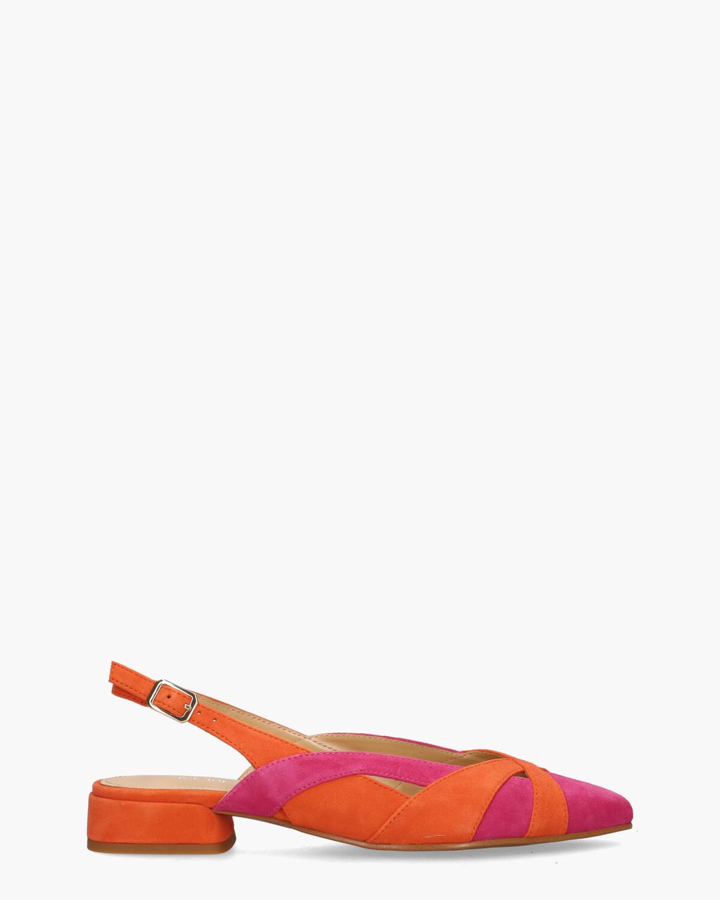 Maripé Anouk-Ma Oranje/Roze Dames Slingbackpumps