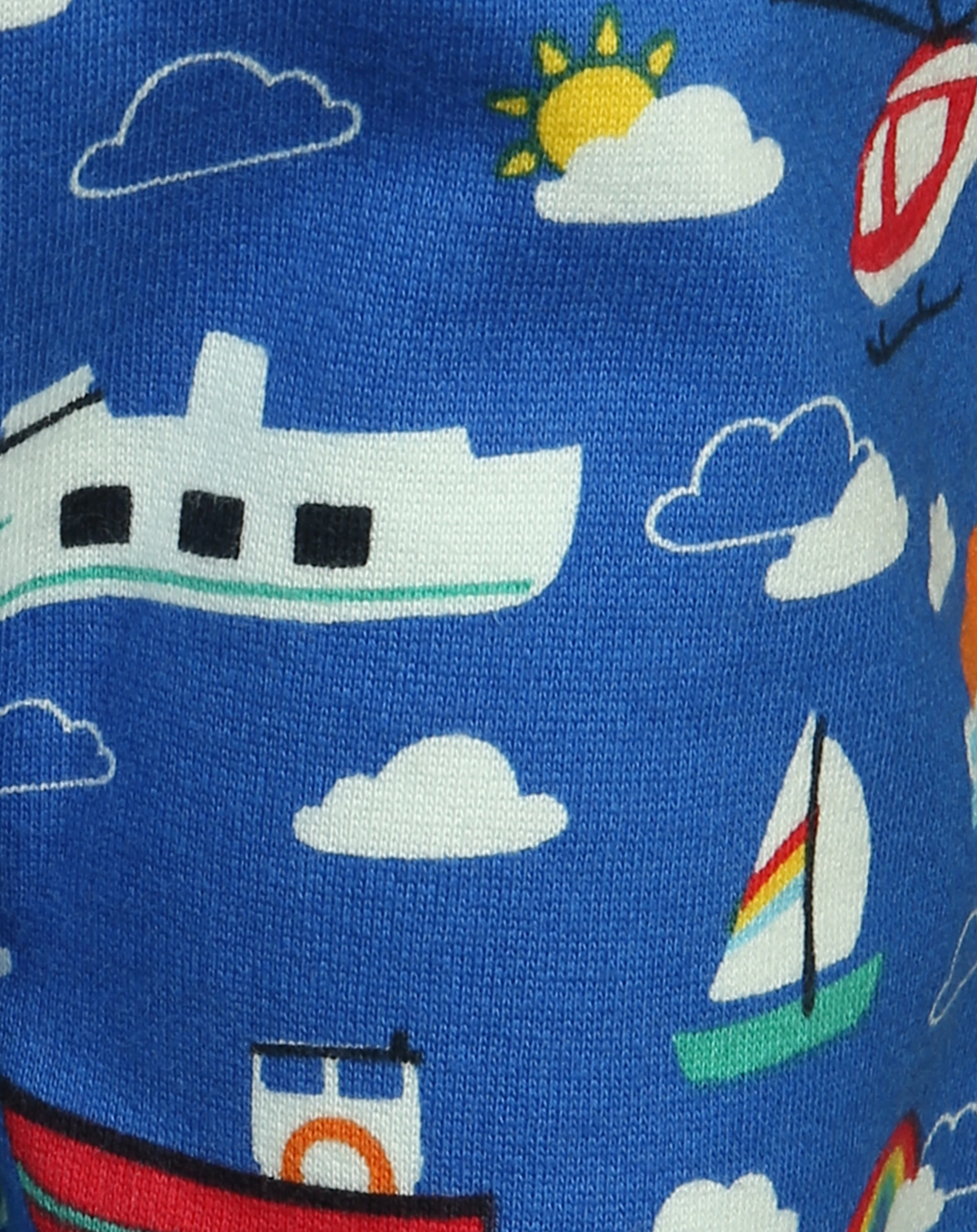 Sweathose CRAWLERS - LAND SEA SKY in blau