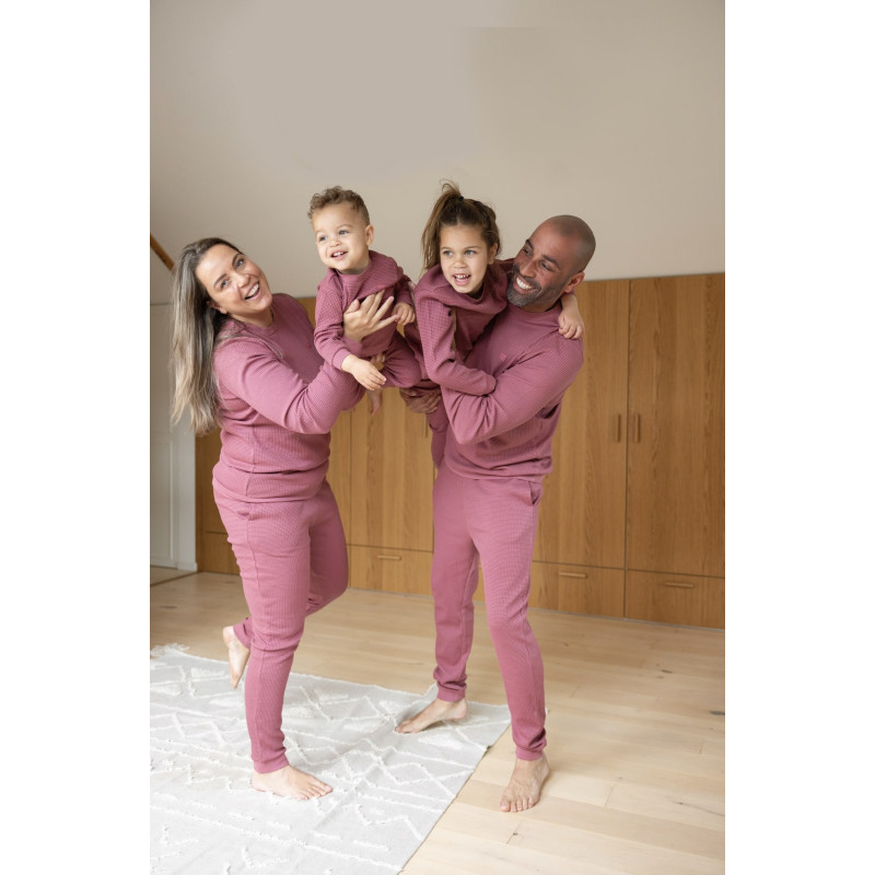 Feetje pyjama volwassenen wafel Family Edition Berry