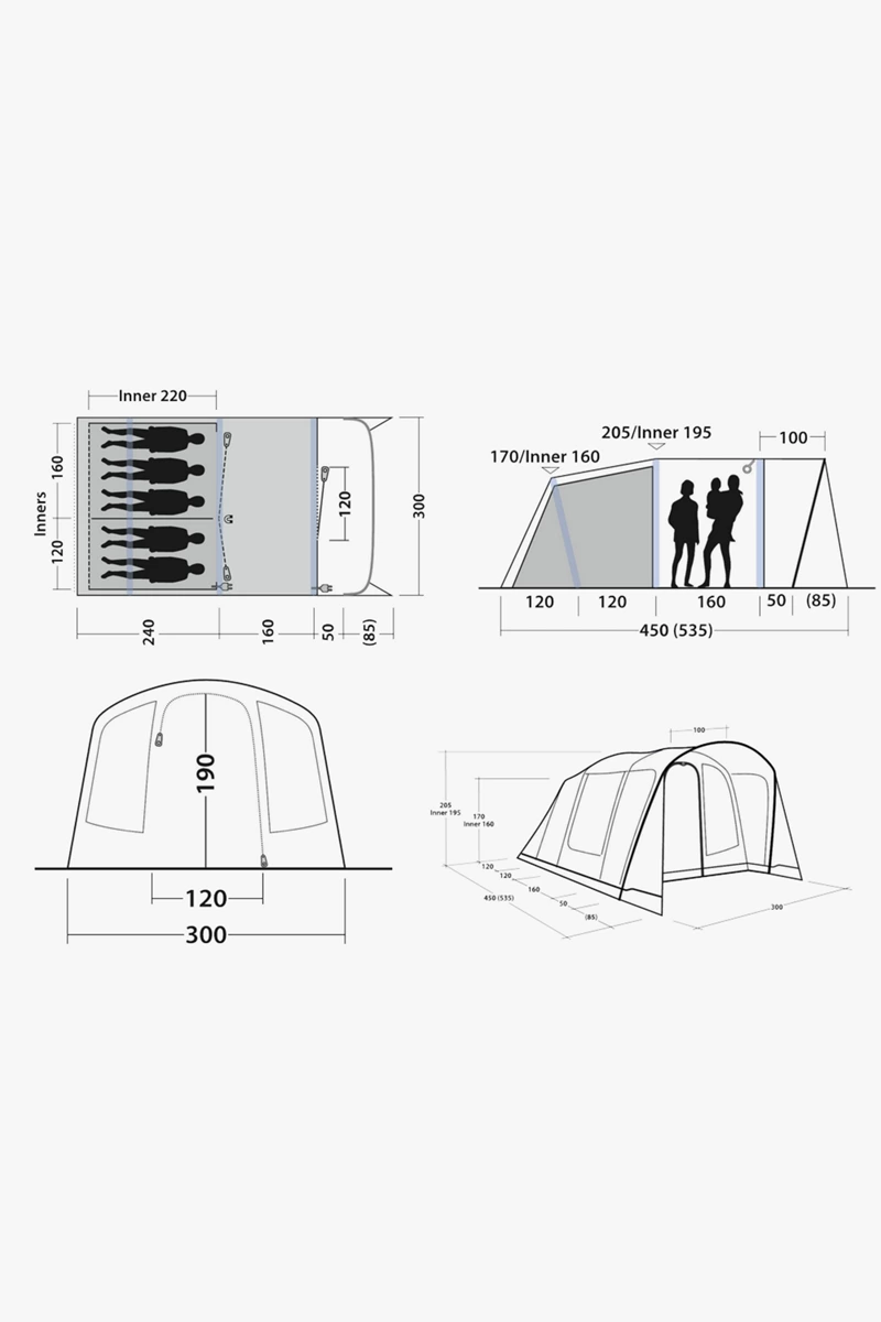 Outwell Sunhill 5 Air Luftzelt