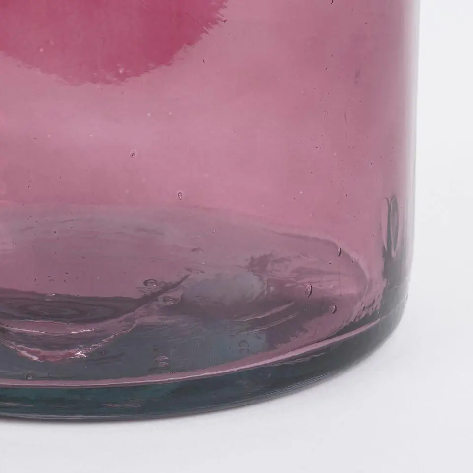 Mica Decorations Rioja Glazen Fles - H50 x Ø15 cm - Bordeaux