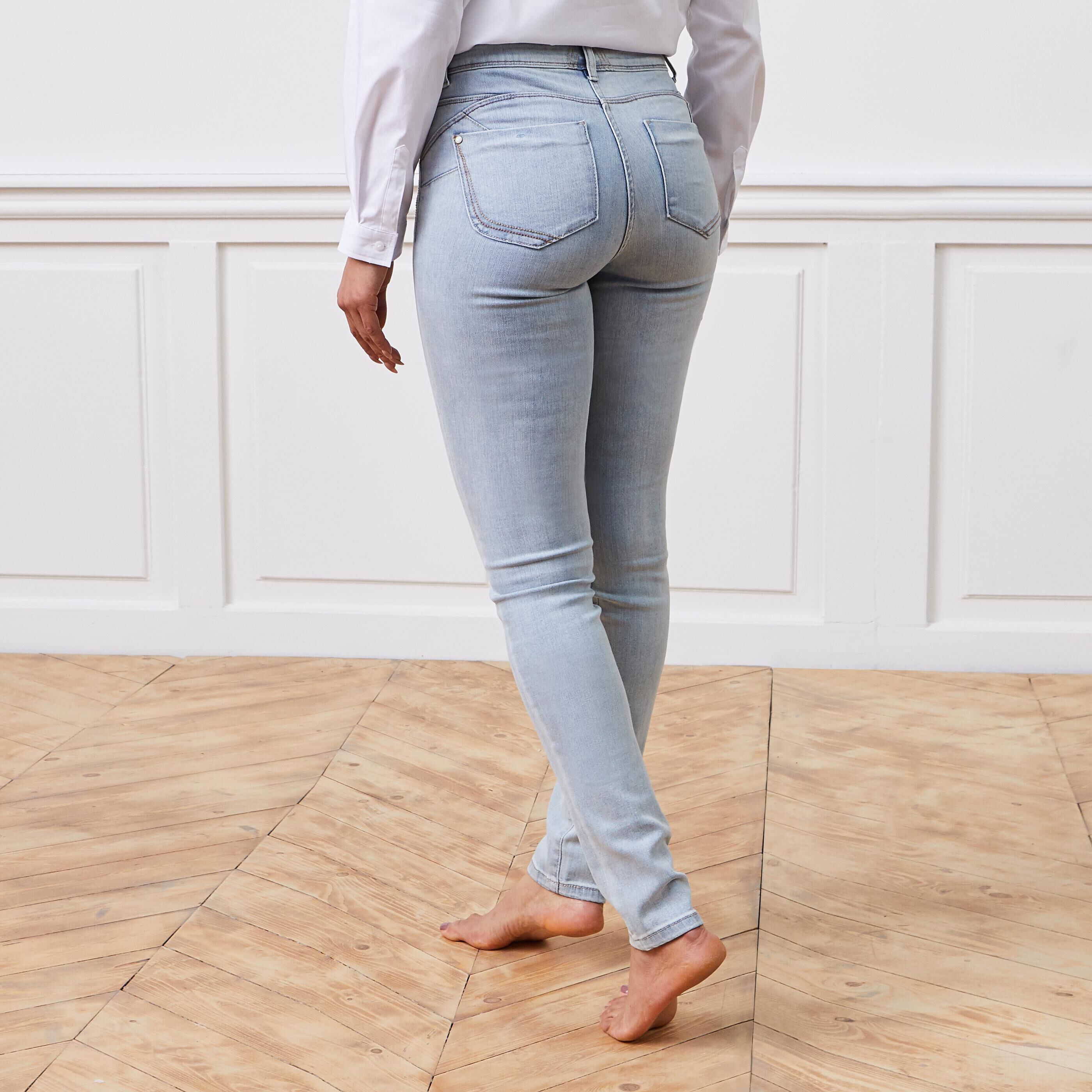 Jean slim push up RIO femme - LIGHT STONE