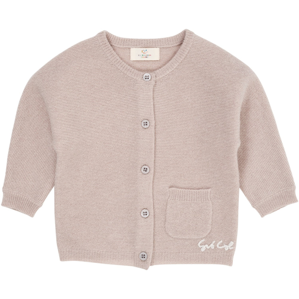 Køb COPENHAGEN COLORS Beige Cashmere Classic Baby Cardigan