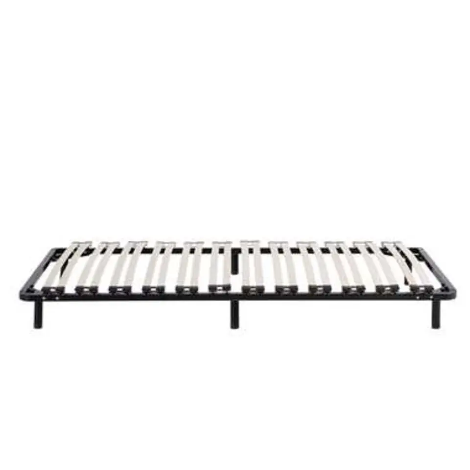 BASIC - Vrijstaande lattenbodem - Zwart - 90 x 200 cm - Staal