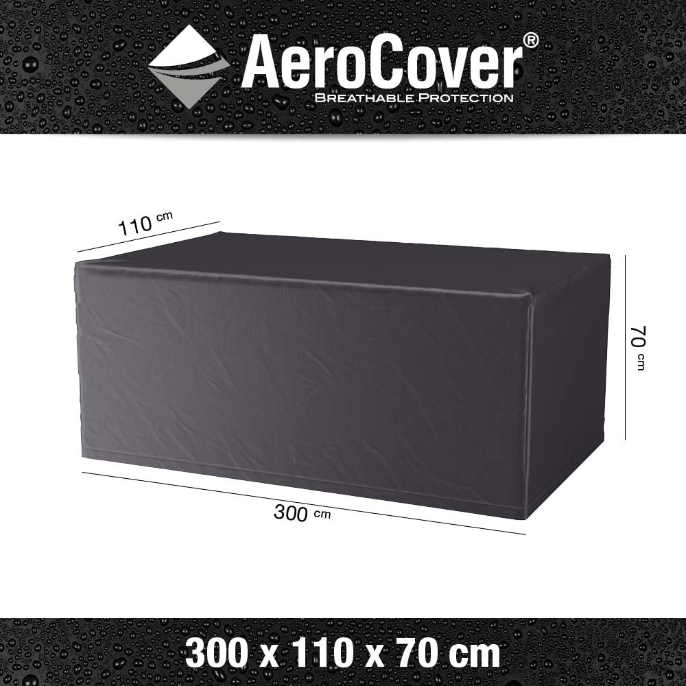 Housse de protection respirante pour table de jardin pour table 300x110xh70 cm