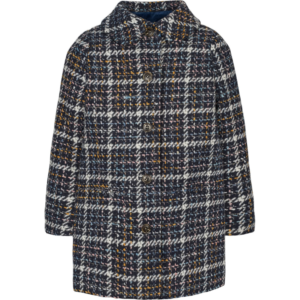 Køb MarMar Wool Glitter Navy Check Olive Jakke