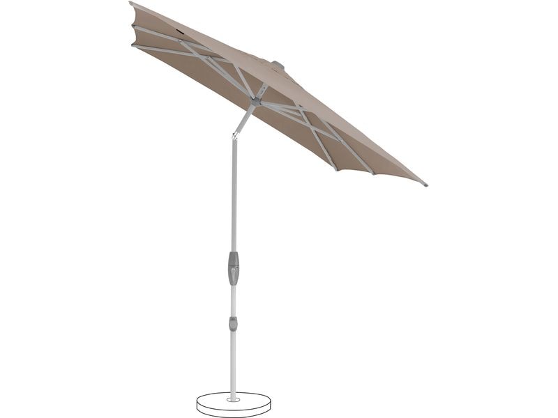 Suncomfort by Glatz Sonnenschirm Shell Turn, 250 x 200 cm, Sonnenschirm