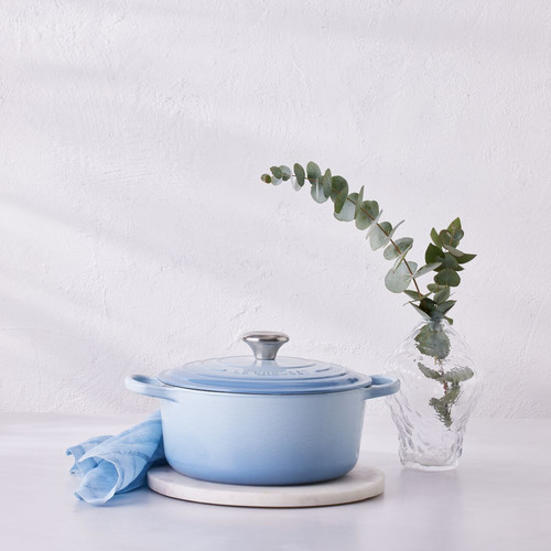 Le Creuset Signature Braadpan 24 cm Coastal Blue