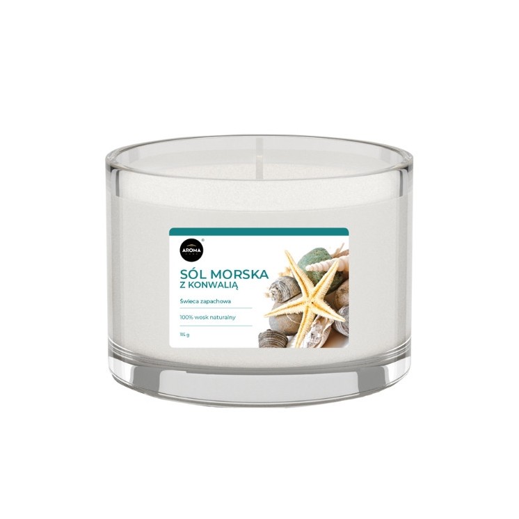 Aroma Home Geurkaars Zeezout met Lelietje-van-dalen 115 gr