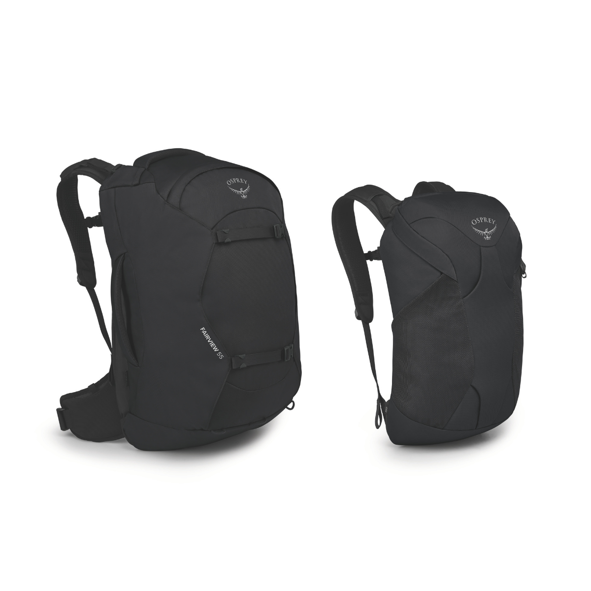 Osprey Fairview 55 L rejserygsæk, dame (Black) - Spejder Sport