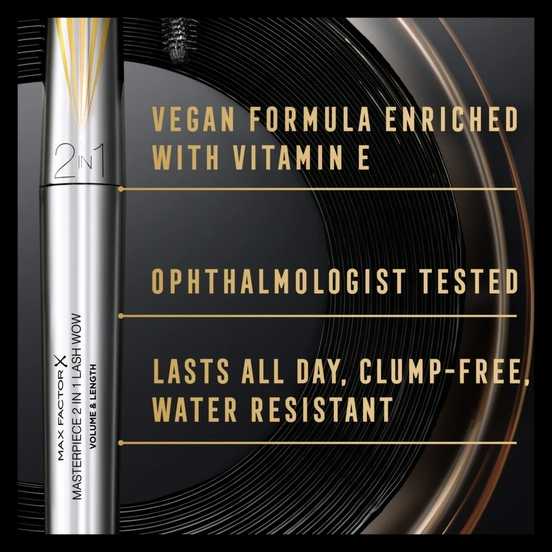 Max Factor Masterpiece 2-in-1 Lash WOW Mascara - Black Brown