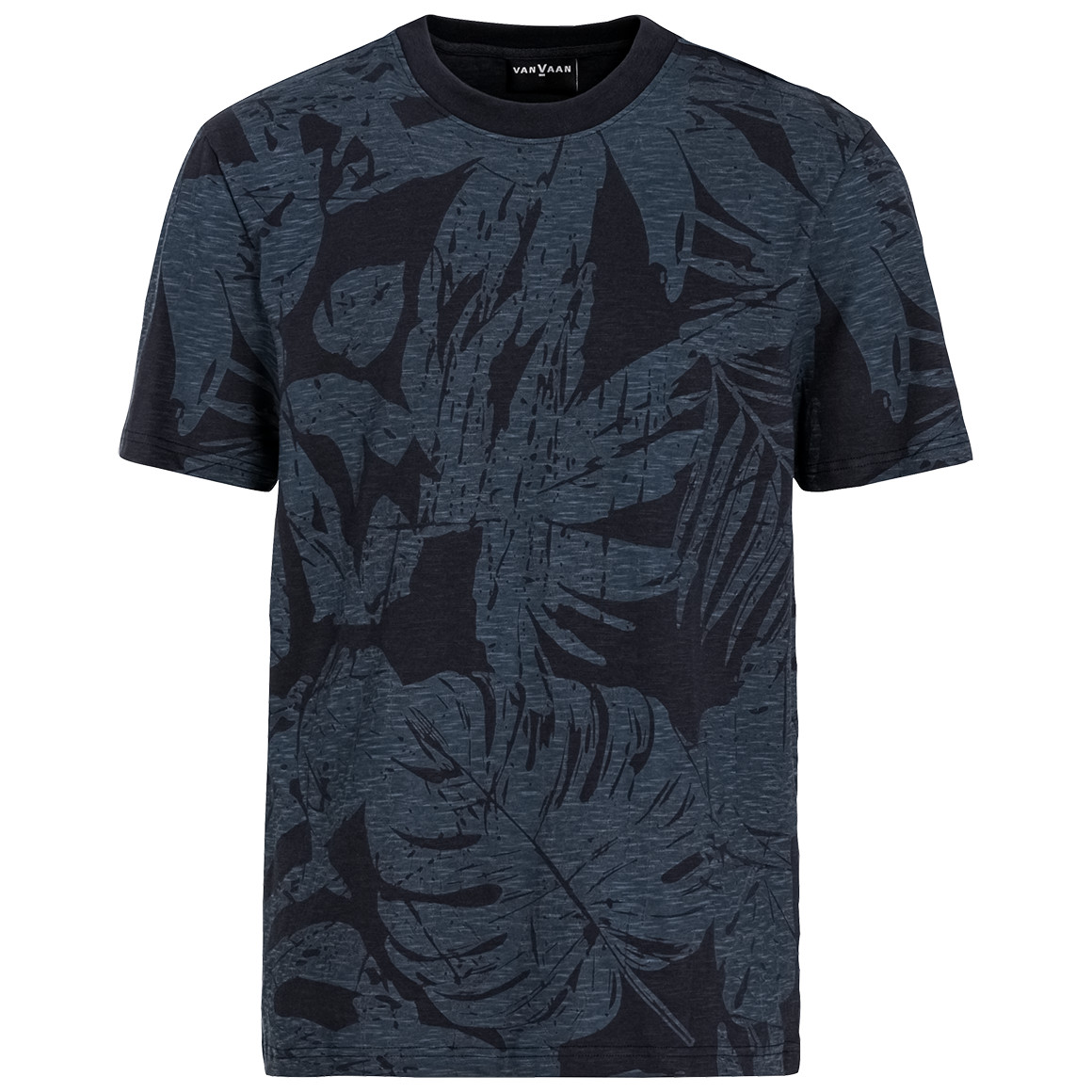 VanVaan Herren T-Shirt mit Allover-Print dunkelblau