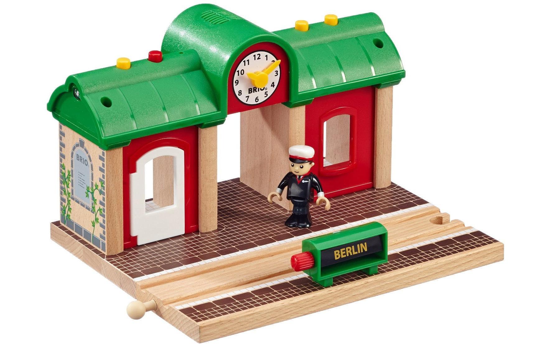 Eisenbahn Sprechender BahnhofZubehör für BRIO-Bahn