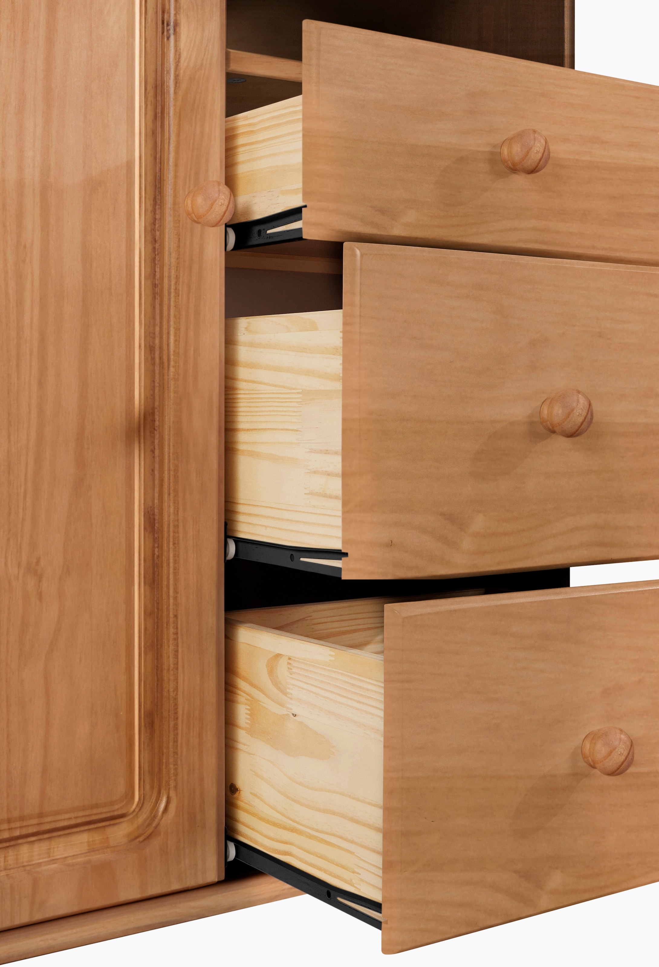 Home affaire Highboard »Mette« Stauraumschrank mit 3 Schubladen und verstellbaren Einlegeböden