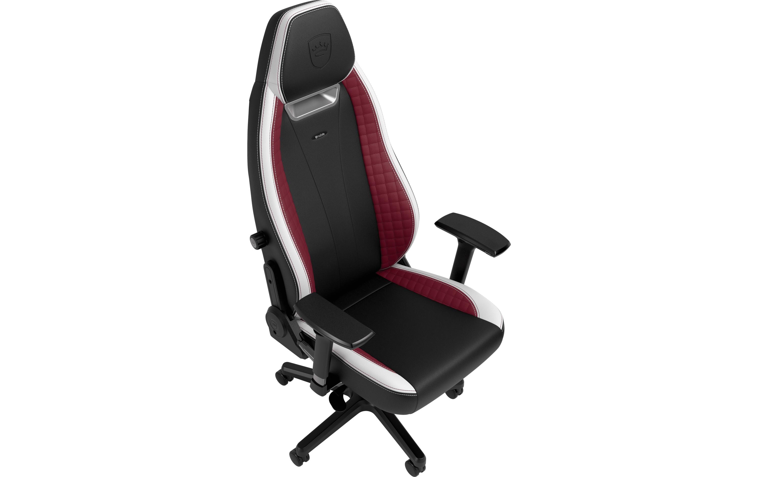 Gaming-Stuhl Legend Rot/Schwarz/Weiss<br>Gaming-Stuhl aus PU-Leder mit einer Belastbarkeit von 150 kg
