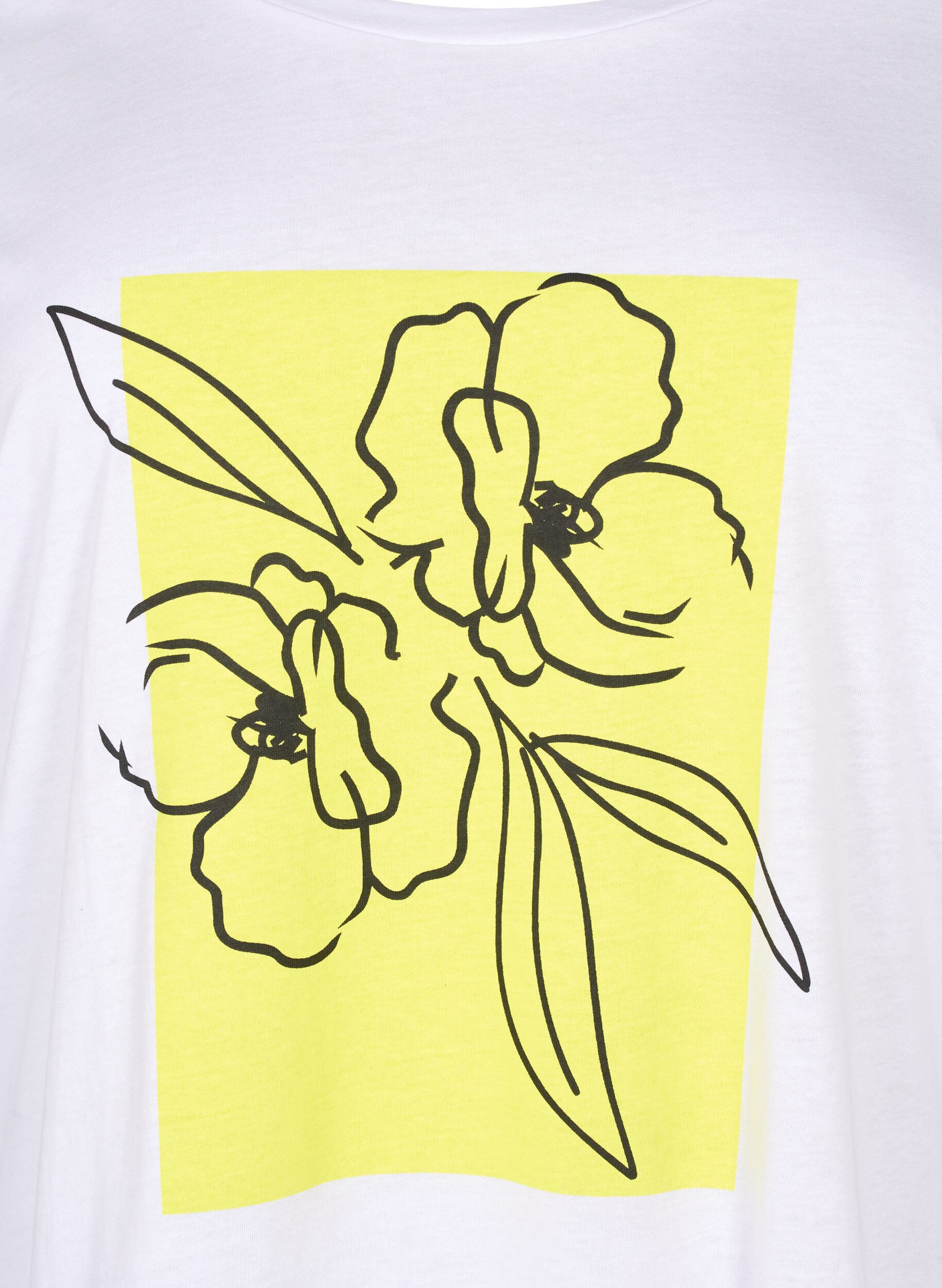 Bomulds t-shirt med motiv