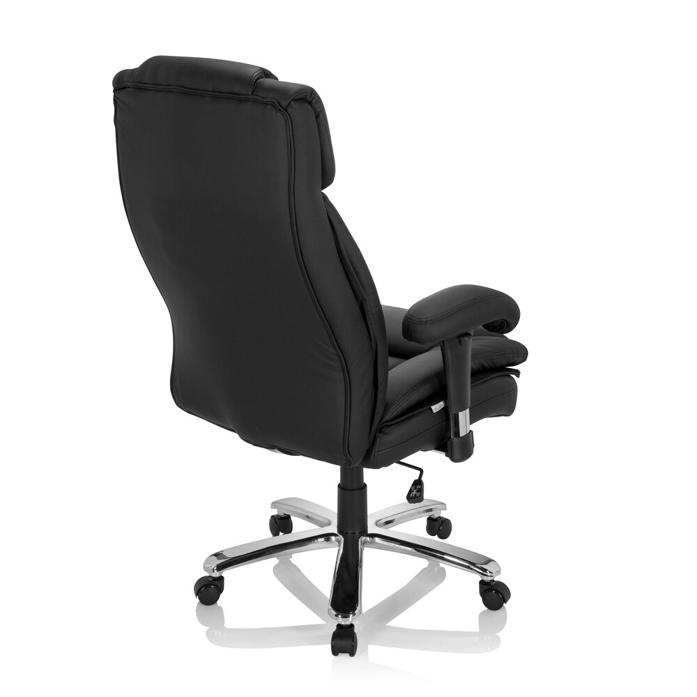 XXL Drehstuhl BUILDER XXL I Kunstleder mit Armlehnen (höhenverstellbar) hjh OFFICE