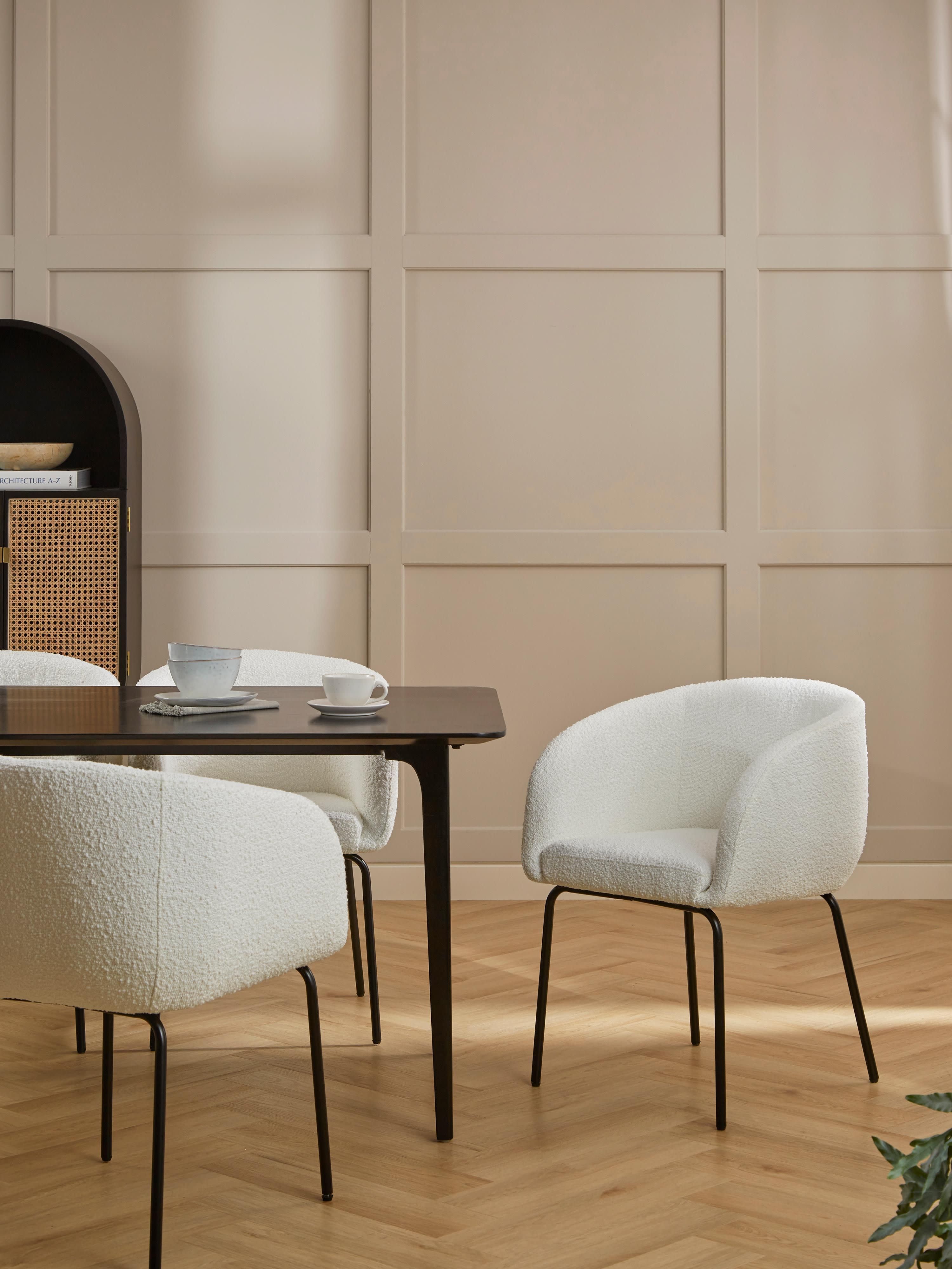 Bouclé fauteuils Alani, 2 stuks