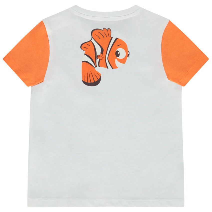 T-shirt manches courtes raglan en jersey print Nemo Disney pour bébé garçon - Blanc