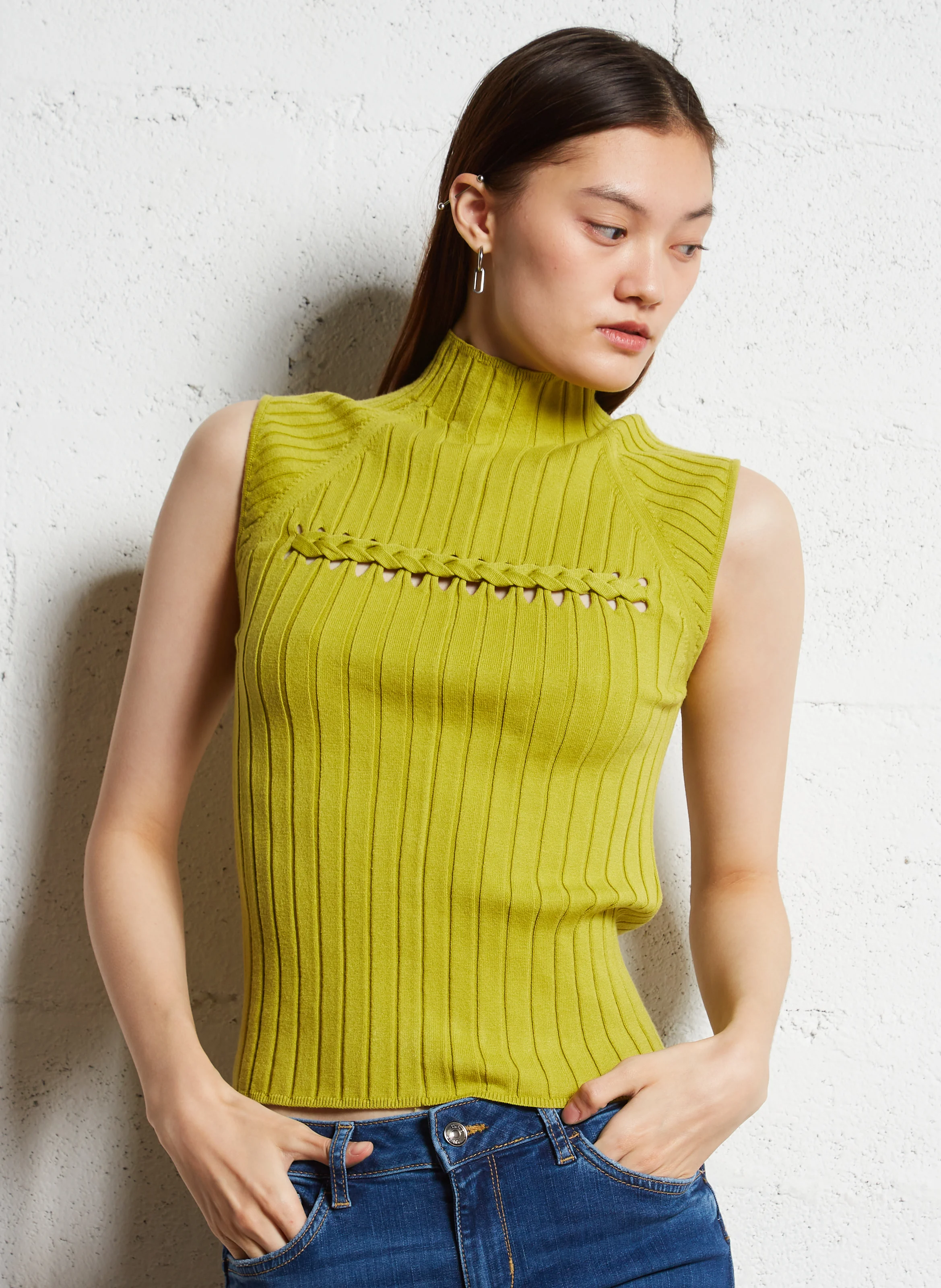 Top col montant | Vert