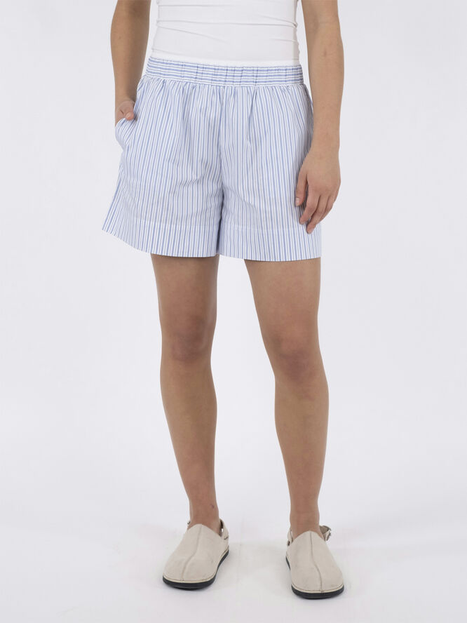 Neo Noir Shady Stripe Shorts Light blue
