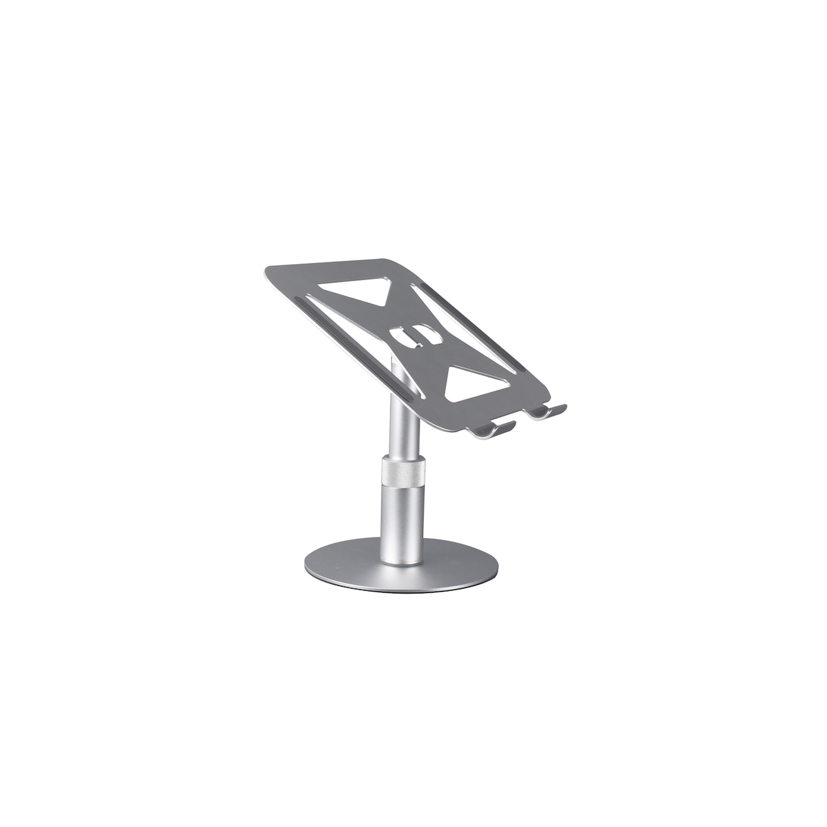 NÖRDIC Roterende laptopstativ i aluminium, justerbar høyde Ergonomisk datamaskinstativ med 360 roterende,