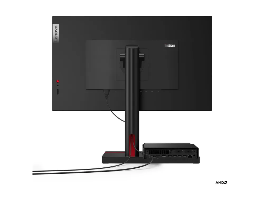 Lenovo ThinkCentre M75q Gen 5 12RQ - Lille Ryzen 5 Pro 8500GE / op til 5 GHz - RAM 16 GB - SSD 512 GB - TCG Opal Encryption 2, NVMe - Radeon 740M - Gigabit Ethernet, Bluetooth 5.3, IEEE 802.11ax (Wi-Fi 6) - Win 11 Pro - skærm: ingen - tastatur: Nordi