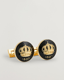 Skultuna Cuff Links The Crown Silver/Royal Blue