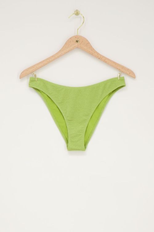 Groen bikini broekje met lurex